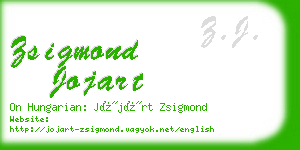 zsigmond jojart business card